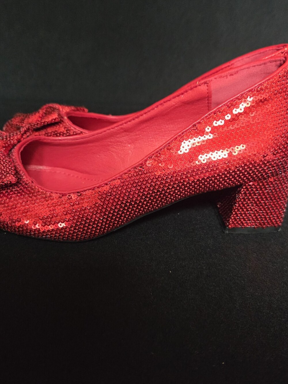 Ruby Slippers Size 7 Red Block Heel - Picture 4 of 7